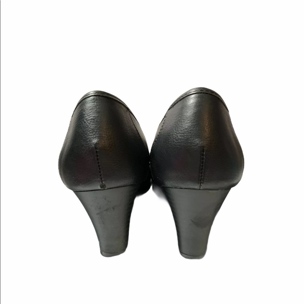 Chaps womens black wedge heels size 8B - Picture 4 of 6